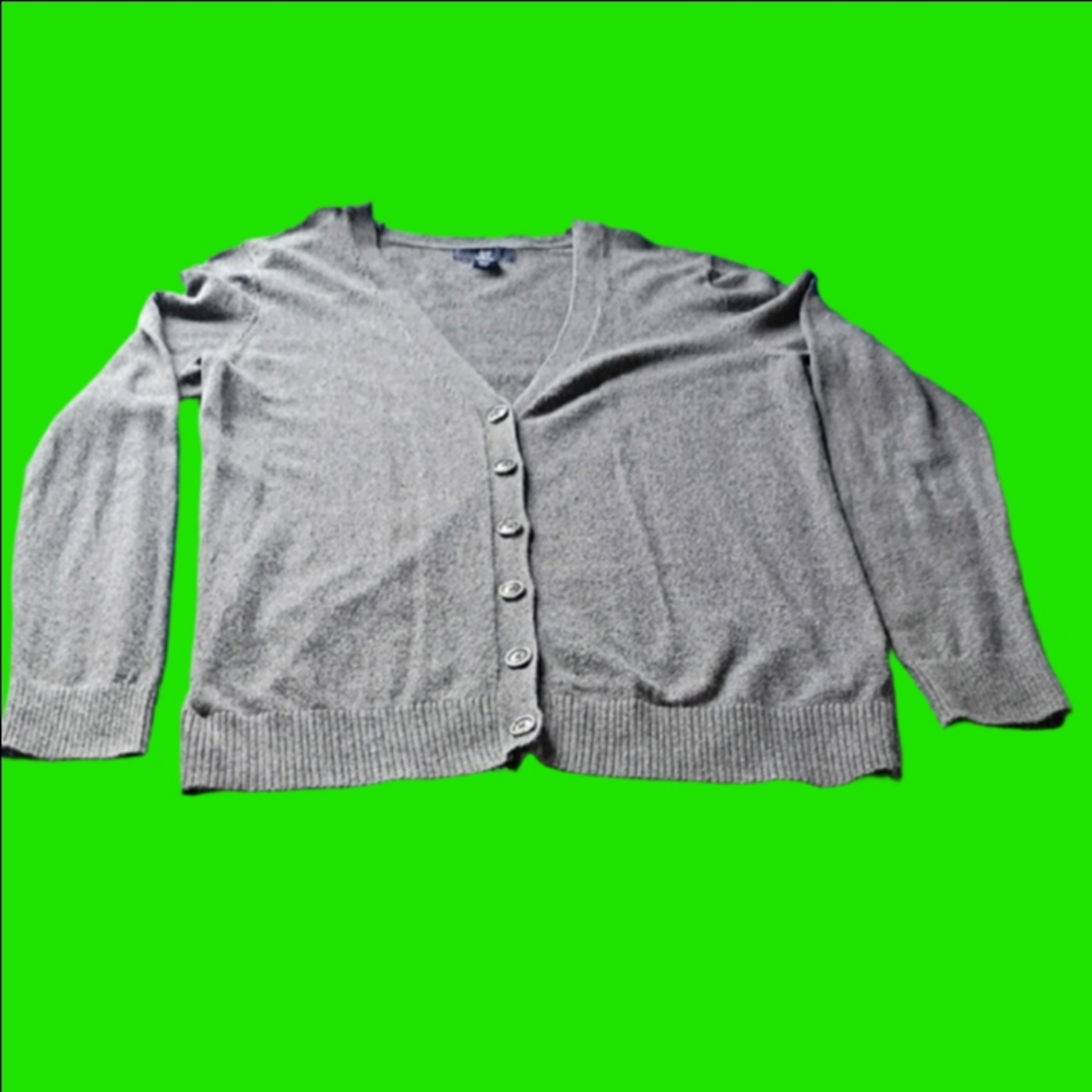 GAP Women's Gray Cardigan Sweater